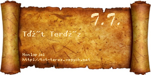 Tót Teréz névjegykártya
