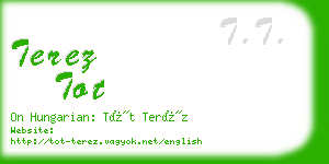 terez tot business card